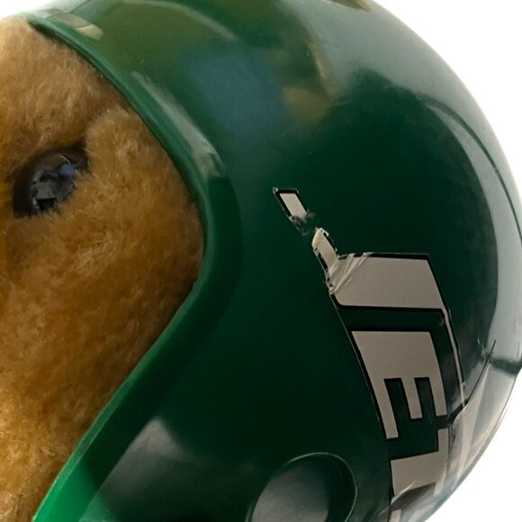 VTG NY Jets Teddy Bear Christmas Stocking NFL Football Plush 19" Hard‎ Helmet - Picture 6 of 9